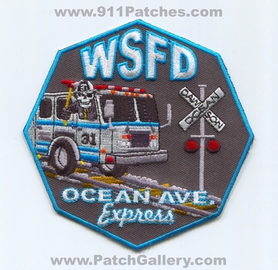 West Shore Fire Department Engine 31 Patch (Connecticut)
Scan By: PatchGallery.com
Keywords: Dept. WSFD W.S.F.D. Company Co. Station Ocean Ave. Express - Dawson - Skull Train