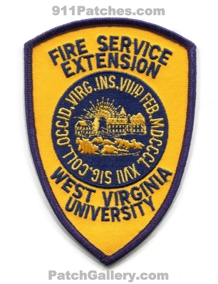 West Virginia University Fire Service Extension Patch (West Virginia)
Scan By: PatchGallery.com
Keywords: school academy