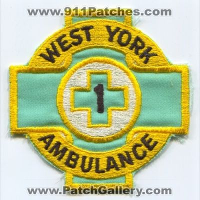West York Ambulance Patch (Pennsylvania)
Scan By: PatchGallery.com
Keywords: ems