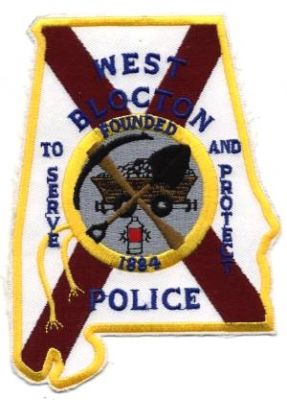 West Blocton Police (Alabama)
Thanks to BensPatchCollection.com for this scan.
