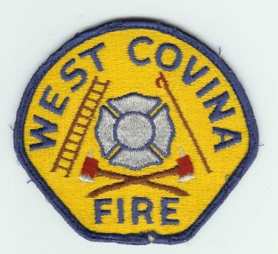 West Covina Fire
Thanks to PaulsFirePatches.com for this scan.
Keywords: california department