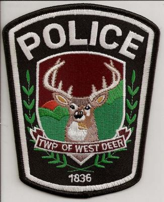 West Deer Twp Police
Thanks to EmblemAndPatchSales.com for this scan.
Keywords: pennsylvania township of