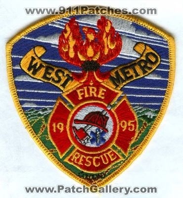 West Metro Fire Rescue Department Patch (Colorado)
[b]Scan From: Our Collection[/b]
Keywords: dept.