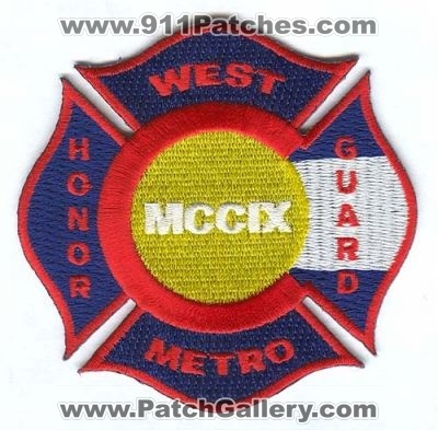 West Metro Fire Honor Guard Patch (Colorado)
[b]Scan From: Our Collection[/b]
