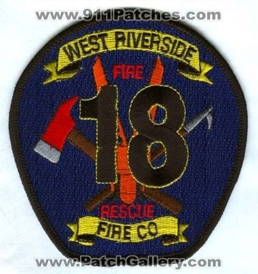 West Riverside Fire Rescue Co 18 Patch (California)
[b]Scan From: Our Collection[/b]
County: Riverside
Keywords: company