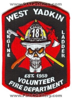 West Yadkin Volunteer Fire Department Engine 18 Ladder 18 Patch (North Carolina)
Scan By: PatchGallery.com
Keywords: wyvfd company co. station firefighter