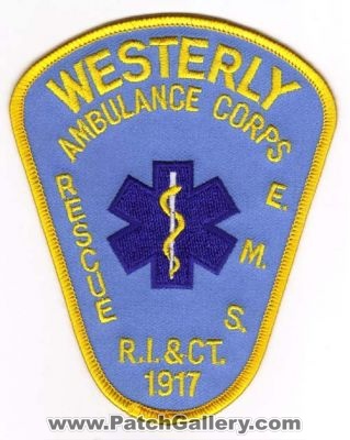 Westerly Ambulance Corps Rescue E.M.S.
Thanks to Michael J Barnes for this scan.
Keywords: rhode island ems r.i. ri & ct. connecticut