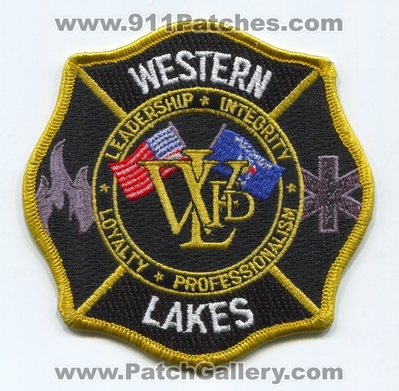 Western Lakes Fire Department Patch (Wisconsin)
Scan By: PatchGallery.com
Keywords: dept. wlfd