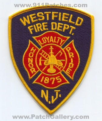 Westfield Fire Department Patch (New Jersey)
Scan By: PatchGallery.com
Keywords: dept. n.j. honor pride loyalty 1875