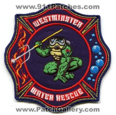 Westminster Fire Rescue Water Rescue Patch (Colorado)
[b]Scan From: Our Collection[/b]
Keywords: department dept. scuba dive