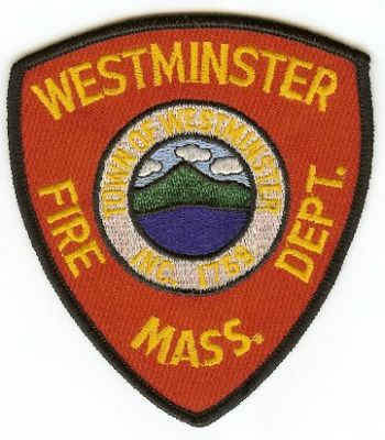 Westminster Fire Dept
Thanks to PaulsFirePatches.com for this scan.
Keywords: massachusetts department town of