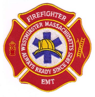 Westminster Fire EMT
Thanks to Michael J Barnes for this scan.
Keywords: massachusetts firefighter