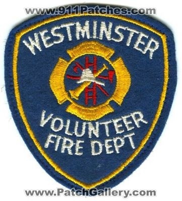 Westminster Volunteer Fire Dept Patch (Colorado)
[b]Scan From: Our Collection[/b]
Keywords: department