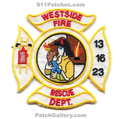 Westside Fire Rescue Department 13 16 23 Patch (North Carolina)
Scan By: PatchGallery.com
Keywords: dept.