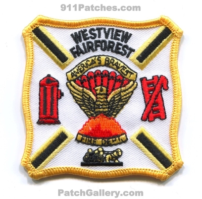 Westview Fairforest Fire Department Patch (South Carolina)
Scan By: PatchGallery.com
Keywords: dept. americas bravest