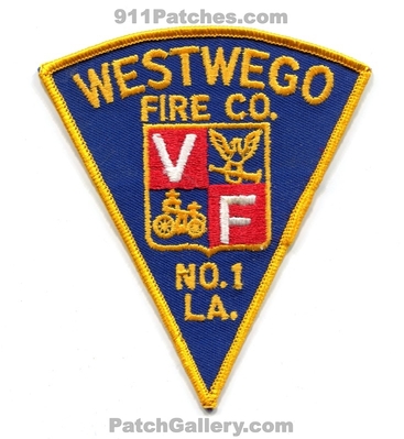 Westwego Fire Company Number 1 Patch (Louisiana)
Scan By: PatchGallery.com
Keywords: co. no. #1 department dept.