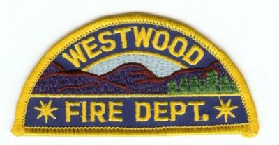 Westwood Fire Dept
Thanks to PaulsFirePatches.com for this scan.
Keywords: california department