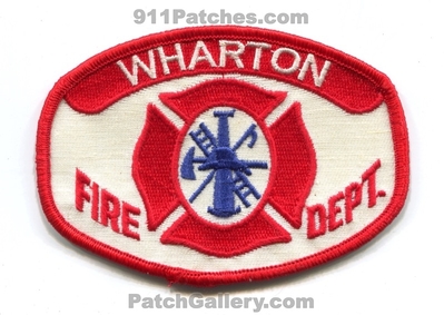 Wharton Fire Department Patch (Texas)
Scan By: PatchGallery.com
Keywords: dept.