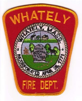 Whatley Fire Dept
Thanks to Michael J Barnes for this scan.
Keywords: massachusetts department
