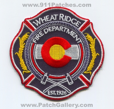 Wheat Ridge Fire Department Patch (Colorado) (Defunct)
[b]Scan From: Our Collection[/b]
Now West Metro Fire
Keywords: dept. est. 1926 wheatridge