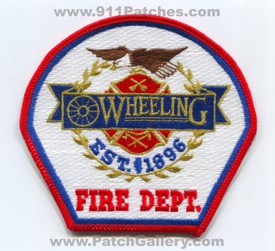 Wheeling Fire Department Patch (Illinois)
Scan By: PatchGallery.com
Keywords: dept. es. 1896