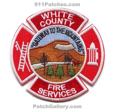 White County Fire Services Department Patch (Georgia)
Scan By: PatchGallery.com
Keywords: co. dept. "gateway to the mountains"