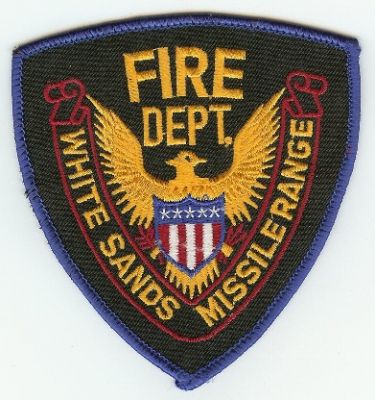 White Sands Missile Range Fire Dept
Thanks to PaulsFirePatches.com for this scan.
Keywords: new mexico department