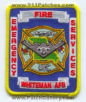 Whiteman Air Force Base AFB Fire Emergency Services Patch (Missouri)
Scan By: PatchGallery.com
Keywords: department dept. usaf military