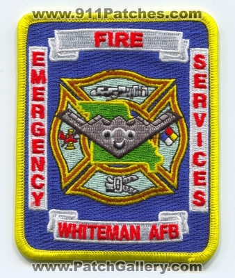 Whiteman Air Force Base AFB Fire Emergency Services Patch (Missouri)
Scan By: PatchGallery.com
Keywords: department dept. usaf military
