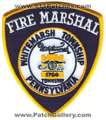 Whitemarsh Township Fire Marshal Patch (Pennsylvania)
[b]Scan From: Our Collection[/b]
