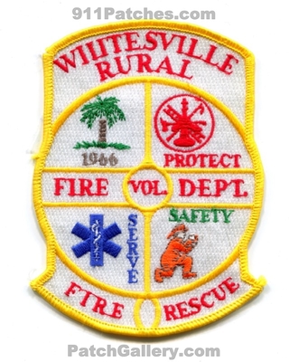 Whitesville Rural Volunteer Fire Rescue Department Patch (South Carolina)
Scan By: PatchGallery.com
Keywords: vol. dept. 1966 protect serve