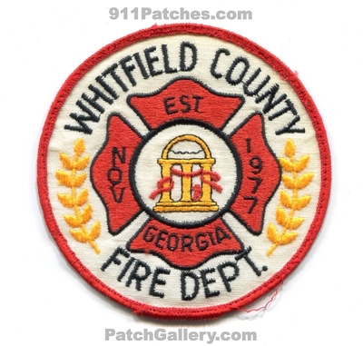 Whitfield County Fire Department Patch (Georgia)
Scan By: PatchGallery.com
Keywords: co. dept. est. nov 1977