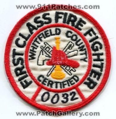 Whitfield County Fire Department Certified First Class FireFighter 0032 (Georgia)
Scan By: PatchGallery.com
Keywords: dept.