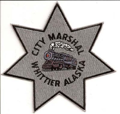 Whittier City Marshal
Thanks to EmblemAndPatchSales.com for this scan.
Keywords: alaska