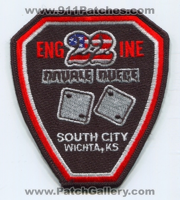 Wichita Fire Department Engine 22 Patch (Kansas)
Scan By: PatchGallery.com
Keywords: Dept. Company Co. Station Double Duece - South City