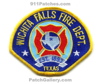 Wichita Falls Fire Department Patch (Texas)
Scan By: PatchGallery.com
Keywords: dept. est. 1893
