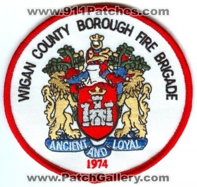 Wigan County Borough Fire Brigade Patch (United Kingdom)
Scan By: PatchGallery.com
Keywords: co.