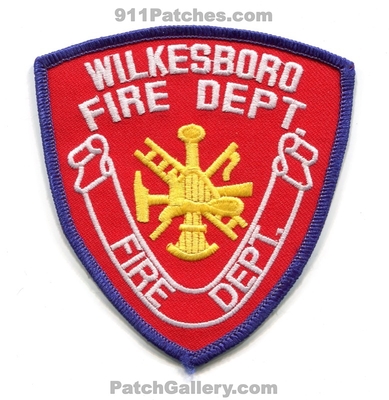 Wilkesboro Fire Department Patch (North Carolina)
Scan By: PatchGallery.com
Keywords: dept.