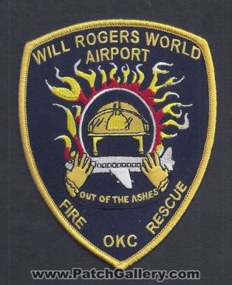 Will Rogers World Airport Fire Rescue Department (Oklahoma)
Thanks to Paul Howard for this scan.
Keywords: okc city dept.