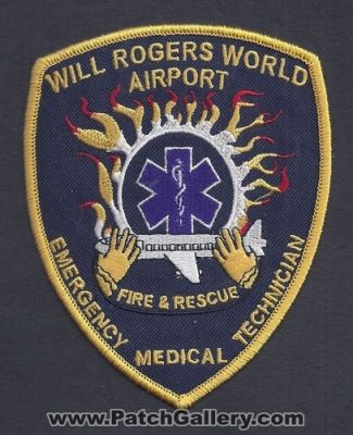 Will Rogers World Airport Fire and Rescue Department EMT (Oklahoma)
Thanks to Paul Howard for this scan.
Keywords: & dept. emergency medical technician city