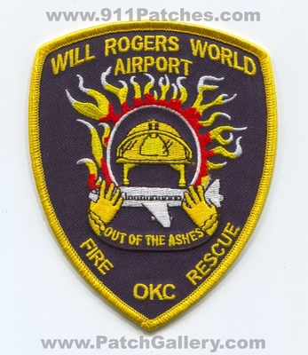 Will Rogers World Airport Fire Rescue Department Patch (Oklahoma)
Scan By: PatchGallery.com
Keywords: Dept. ARFF A.R.F.F. Aircraft Firefighter Firefighting CFR C.F.R. Crash OKC Out of the Ashes