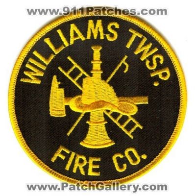 Williams Township Fire Company Department (Pennsylvania)
Scan By: PatchGallery.com
Keywords: twsp. twp. co. dept.