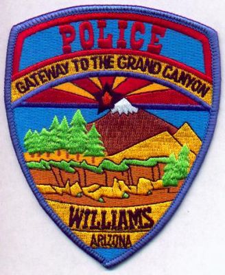 Williams Police
Thanks to EmblemAndPatchSales.com for this scan.
Keywords: arizona