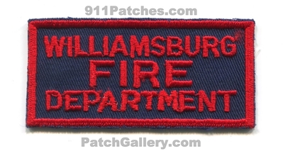 Williamsburg Fire Department Patch (South Carolina)
Scan By: PatchGallery.com
Keywords: dept.