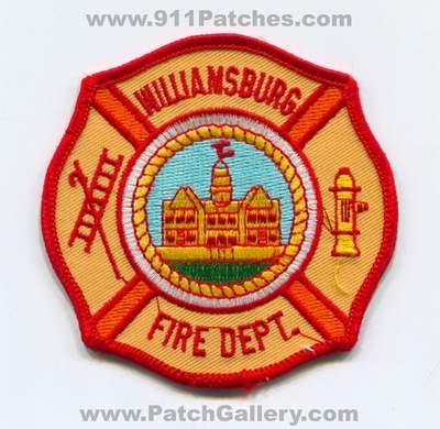 Williamsburg Fire Department Patch (Virginia)
Scan By: PatchGallery.com
Keywords: dept.