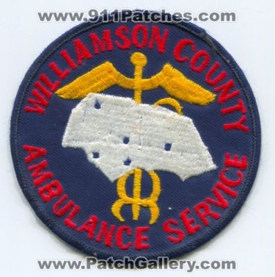 Williamson County Ambulance Service Patch (West Virginia)
Scan By: PatchGallery.com
Keywords: co. ems