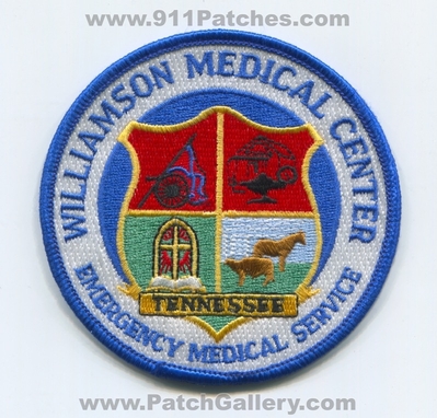 Williamson Medical Center Emergency Medical Services EMS Patch (Tennessee)
Scan By: PatchGallery.com
Keywords: ambulance emt paramedic