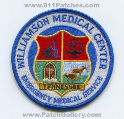 Williamson Medical Center Emergency Medical Services EMS Patch (Tennessee)
Scan By: PatchGallery.com
Keywords: ambulance emt paramedic