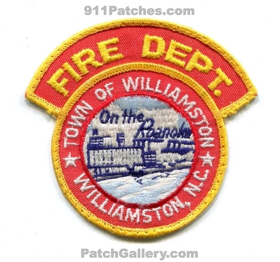 Williamston Fire Department Patch (North Carolina)
Scan By: PatchGallery.com
Keywords: town of dept.