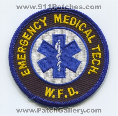 Wilmington Fire Department Emergency Medical Technician EMT Patch (North Carolina)
Scan By: PatchGallery.com
Keywords: dept. w.f.d. wfd tech. ems